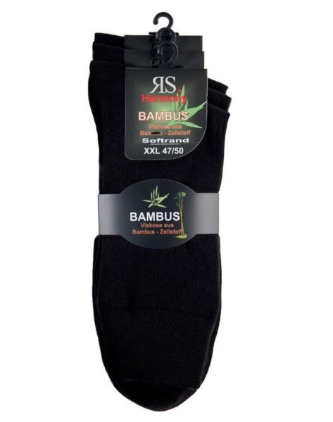 Bambusové  ponožky, 47-50, čierne
