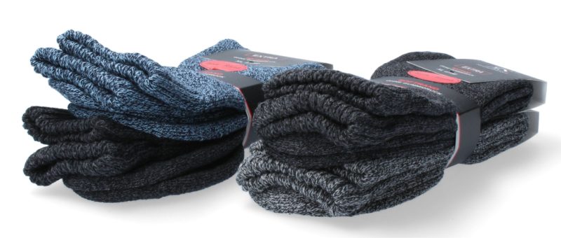 Teplé froté ponožky, 47-50, mix