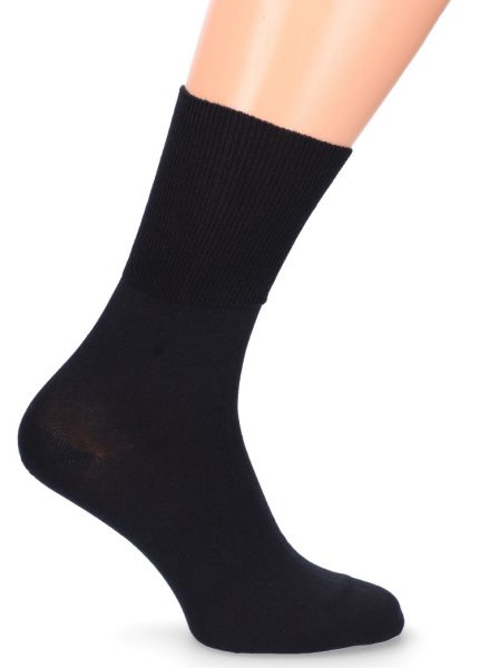 Bavlnené zdravotné ponožky, 50-51 čierne