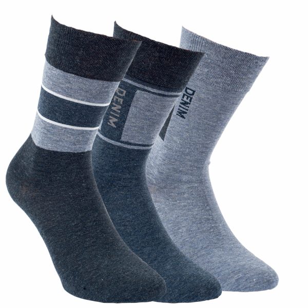 Bavlnené ponožky, zdravotné, 47-50 modré
