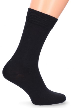 Hebké, pružné a tenké klasické ponožky bavlnené, 48-49, čierne