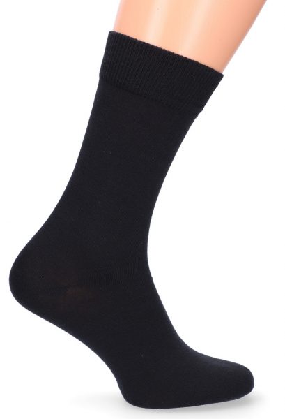 Klasické ponožky bavlnené, 48-49 čierne