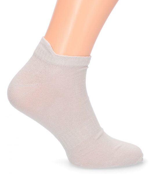 Bavlnené krátke ponožky, 48-49 béžové