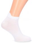 Bavlnené krátke ponožky, 45-47 biele
