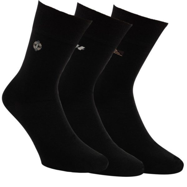 Bavlnené ponožky, 47-50 mix čierne