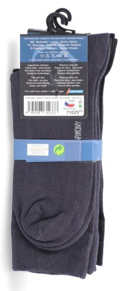 Bavlnené ponožky, 47-50 sivé