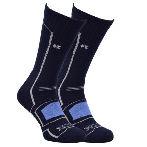 Pánske športové bavlnené froté termo ponožky, 47-50, modré