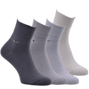 Skrátené tenké bavlnené ponožky, skrátené, 47-50, sivé