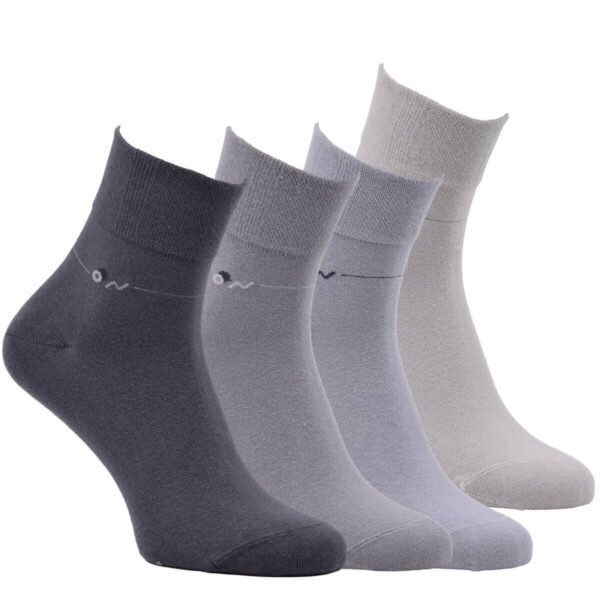 Bavlnené ponožky, skrátené, 47-50, sivé
