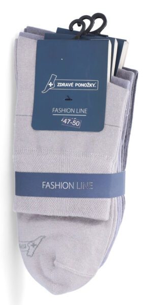Bavlnené ponožky, skrátené, 47-50, sivé