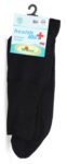 Zdravotné ponožky, bavlnené, 48-49, čierne
