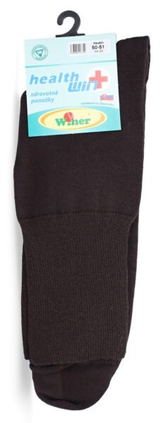 Zdravotné ponožky, bavlnené, 50-51, hnedé