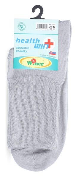 Zdravotné ponožky, bavlnené, 39-41, sivé