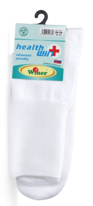 Zdravotné ponožky, bavlnené, 42-43, biele