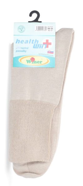 Zdravotné ponožky, bavlnené, 45-47, béžové