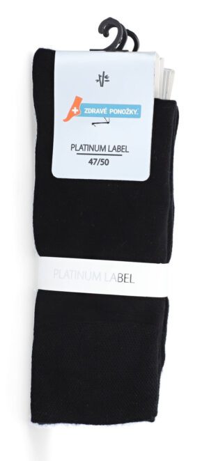 Pánske bambusové zdravotné oblekové ponožky s lemom